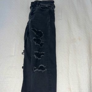 American Eagle ripped black skinny jeans